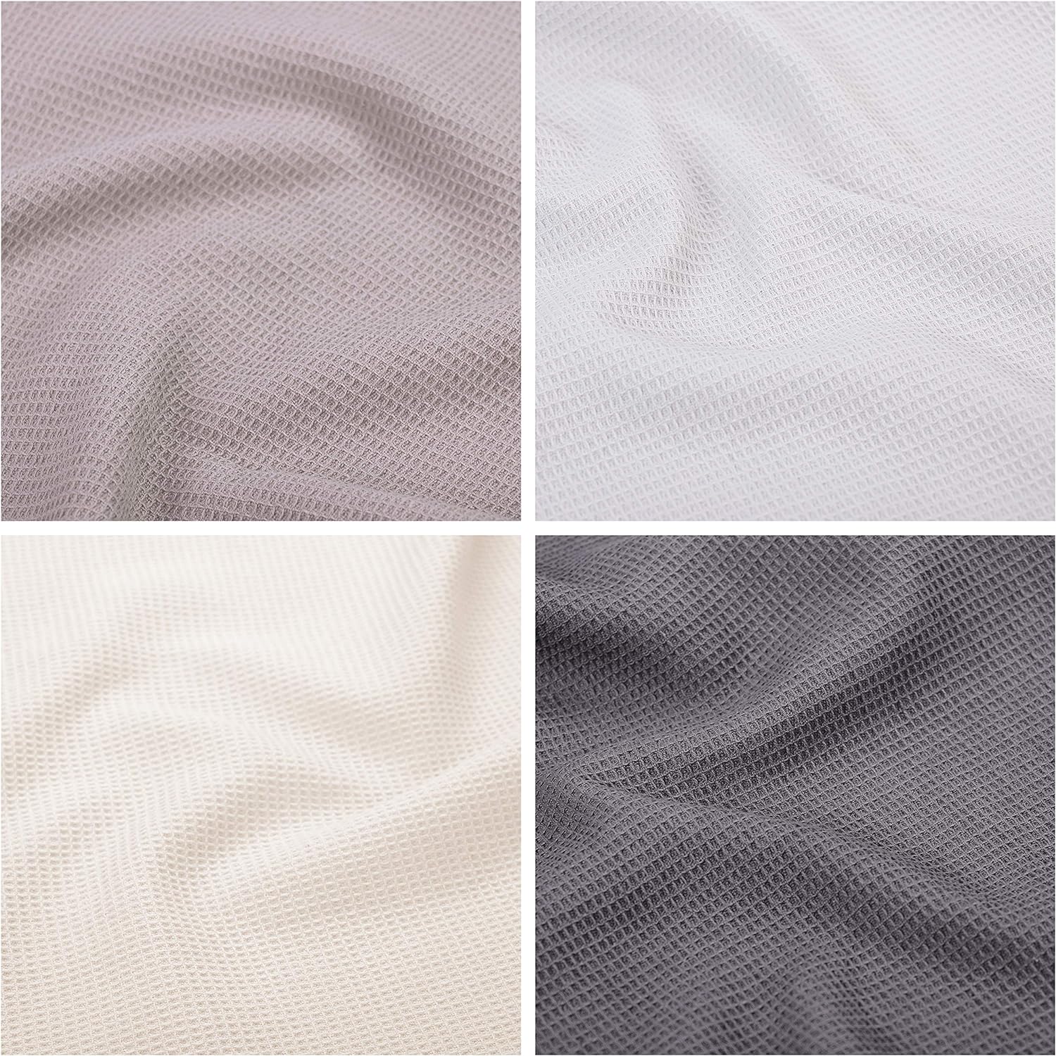 PY HOME & SPORTS Dish Towels Set, 100% Cotton Waffle Weave Kitchen Towels 4 Pieces, Super Absorbent Kitchen Hand Dish Cloths for Drying and Cleaning (17 x 25 Inches, Set of 4) - Image 6